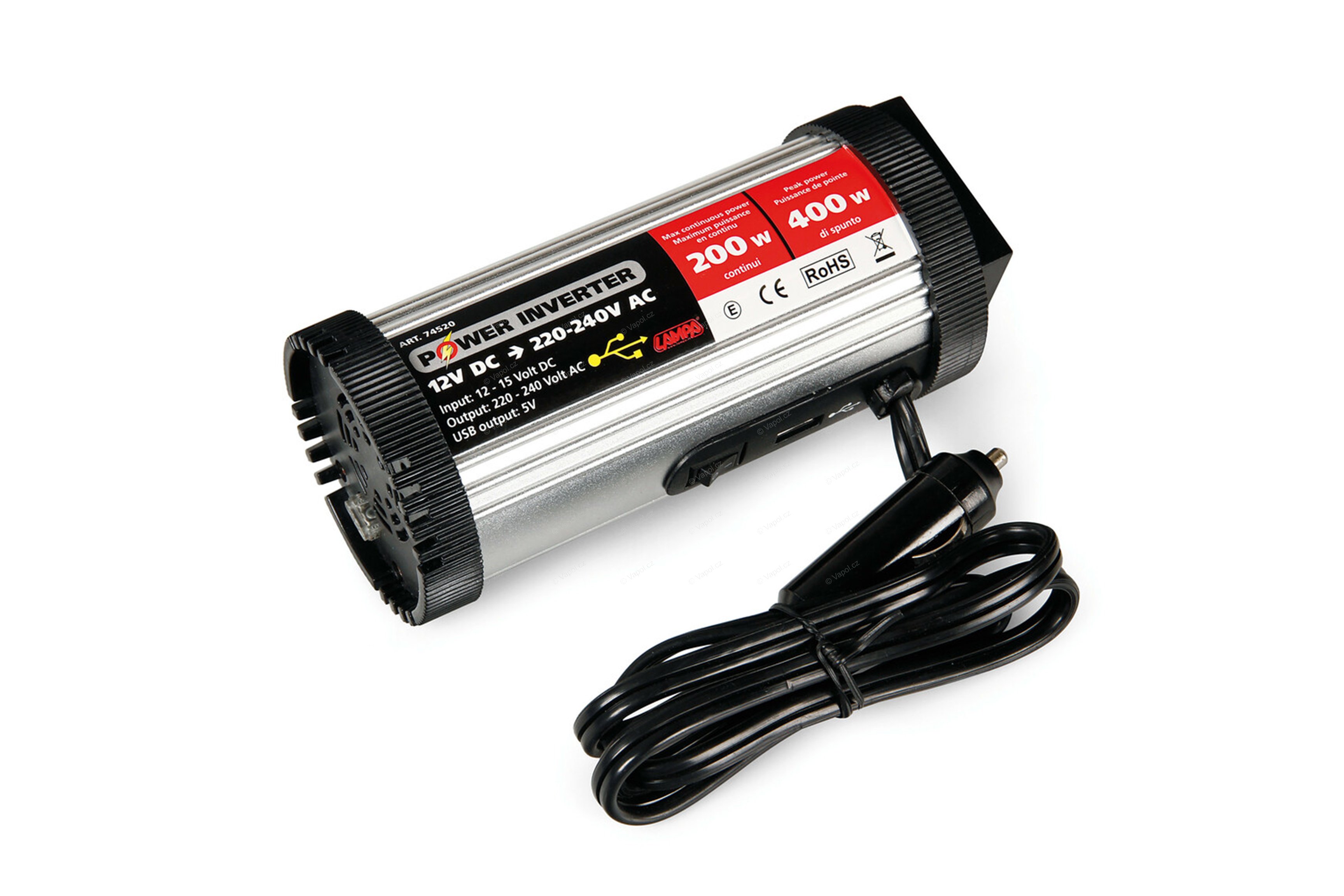 LAMPA LAM74520 Feszültség átalakító 12 / 220 V 400 W, LAMPA